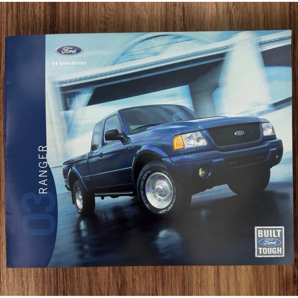 Vtg 2003 Ford Ranger Sales Brochure Catalog FX4 XLT Edge Pickup Truck Original